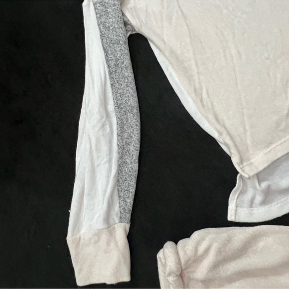 Jaclyn Intimates Soft Vanilla Buttery Top Bottoms PJ Jogger Set Loungewear LRGE - Picture 2 of 7